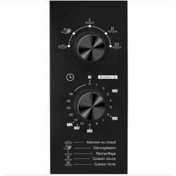 Micro-ondes 28L 900W plateau 29 cm intérieur inox Noir