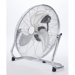 Brasseur d'air à poser, chrome 120 W, D45 cm