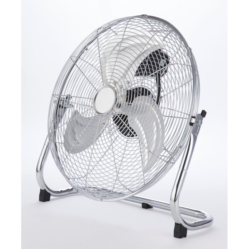Brasseur d'air à poser, chrome 120 W, D45 cm