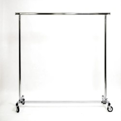 Portant Droit Pliant L150xH146,5cm Chromé