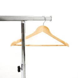 Portant Pliant Chromé Hauteur Réglable L150cm