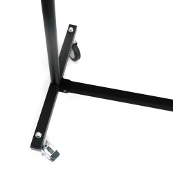 Portant Droit Pliant Noir Hauteur Réglable