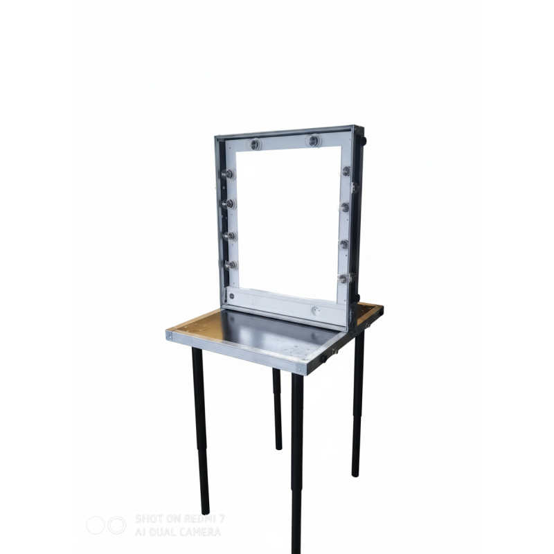 Glace maquillage amp. avec pieds