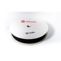 Velcro Noir adhésif / par Mètre
